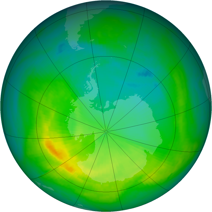 Ozone Map 1988-11-13